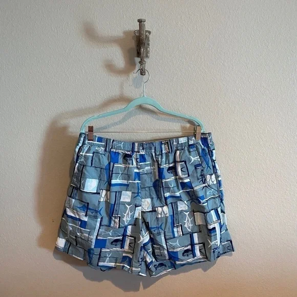 Columbia Backcast II Printed Swim Trunks Blue Fish​​​​​​​​​​ - Picture 4 of 15